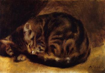 Pierre Auguste Renoir : Sleeping Cat